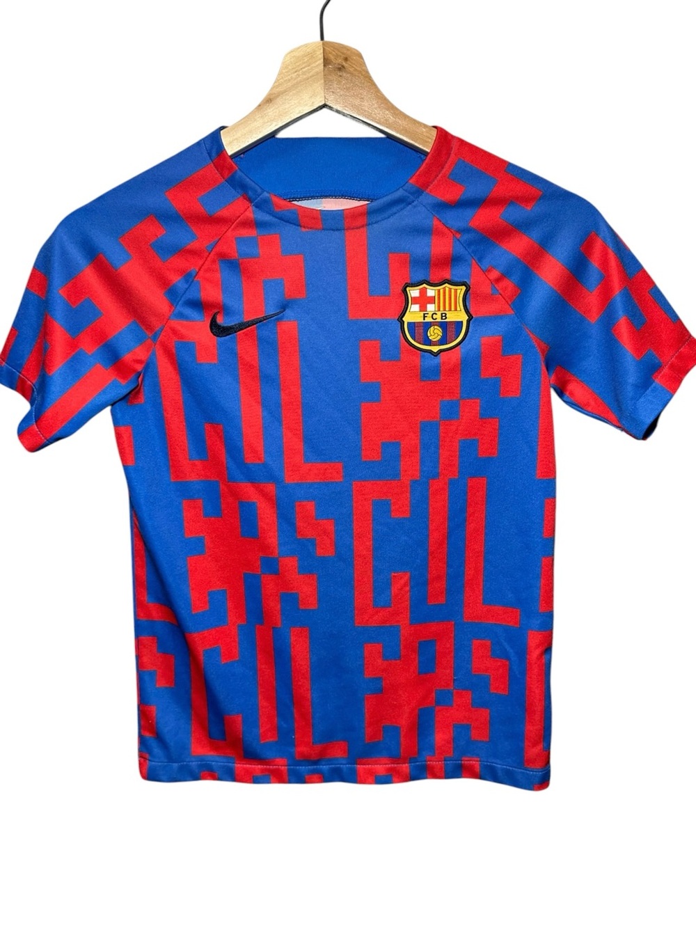 Nike 2022/23 FC Barcelona Pre Match Training Soccer Jersey Kit YOUTH  Medium